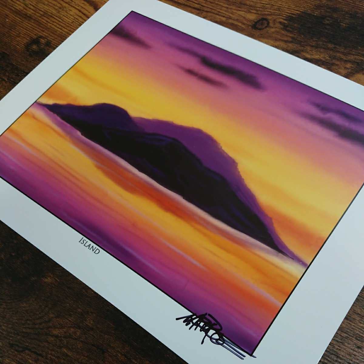 Amazon.co.jp: MTG《島/Island》夕焼け Mark Poole サイン入り